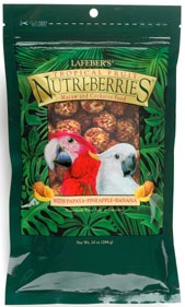 Tropical Fruit Nutri-Berries for Macaws 10 oz - Click Image to Close